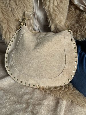 Sac Diana daim beige clair