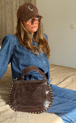 Sac Diana cuir chocolat