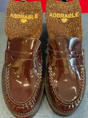 Mocassins Zoé verni marron