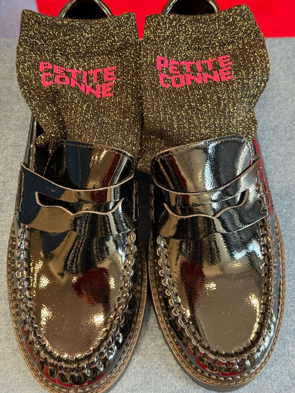 Mocassins Zoé verni noir