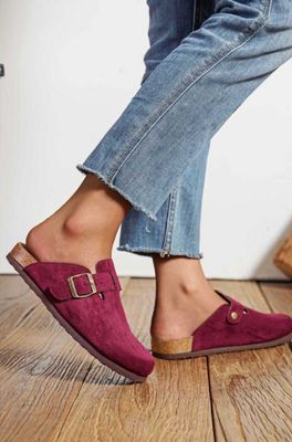 Mules Babou bordeaux