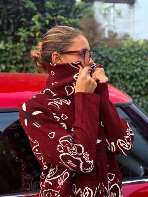 Cardigan liza bordeaux