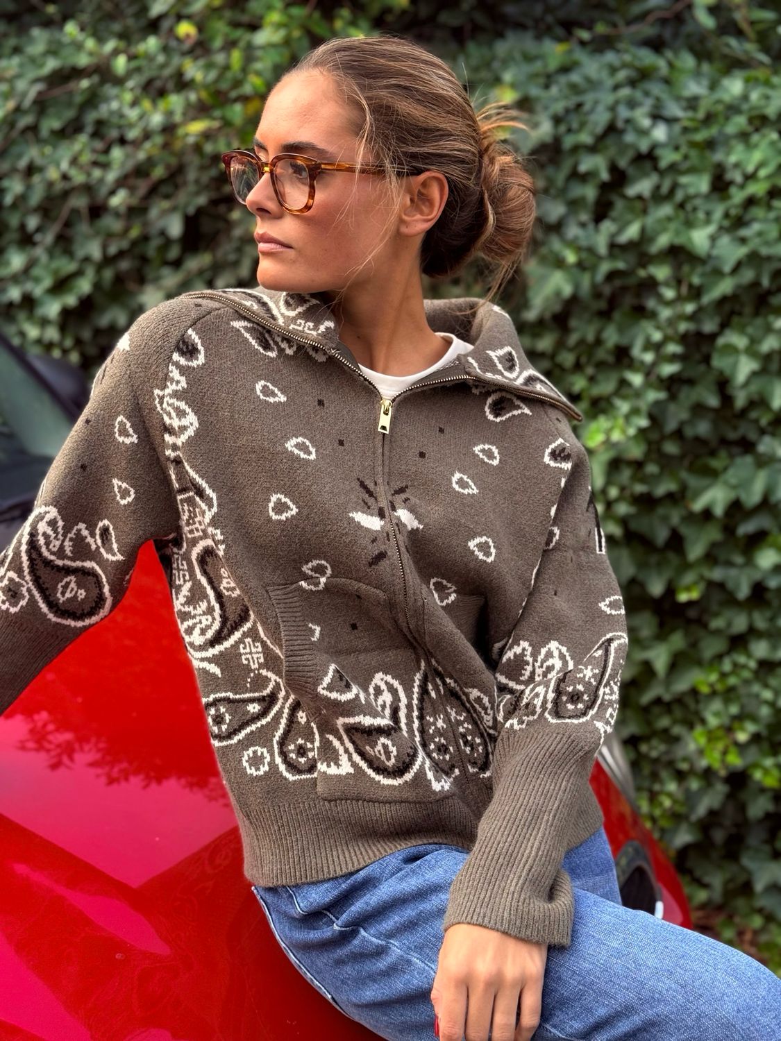 Cardigan liza kaki