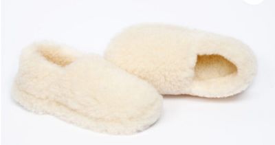 Pantoufle Cosy écru femme