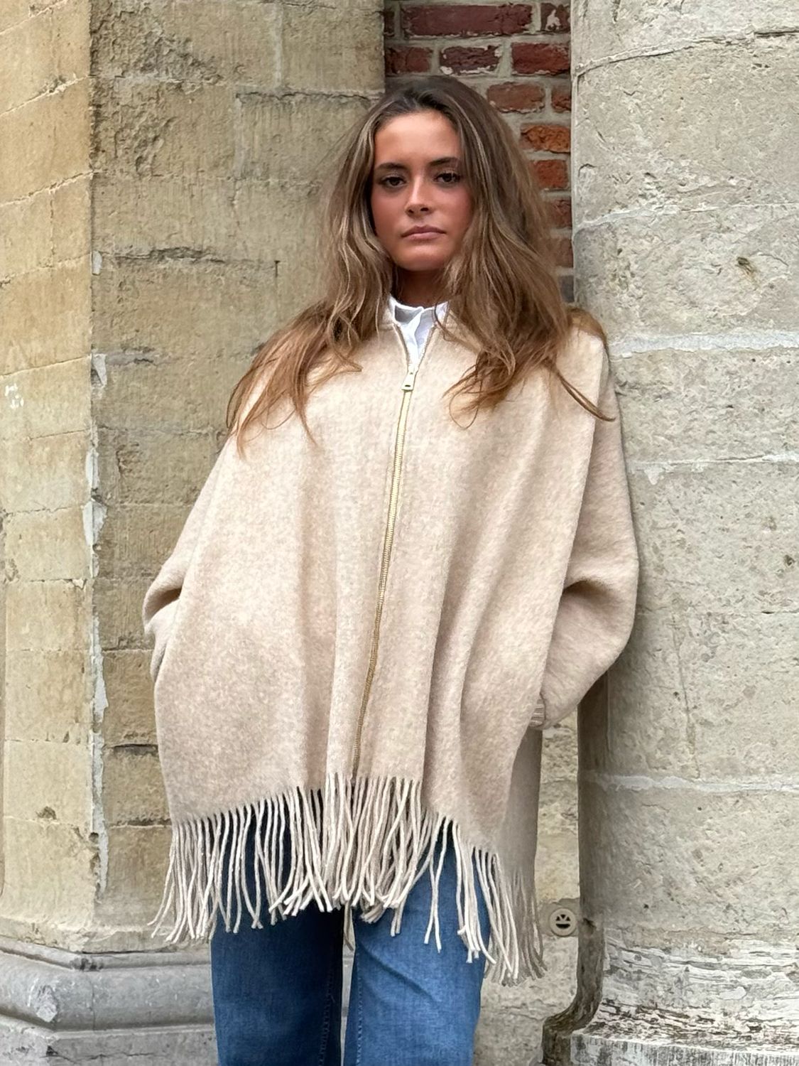 Poncho Lisa Beige Poncho Lisa Beige