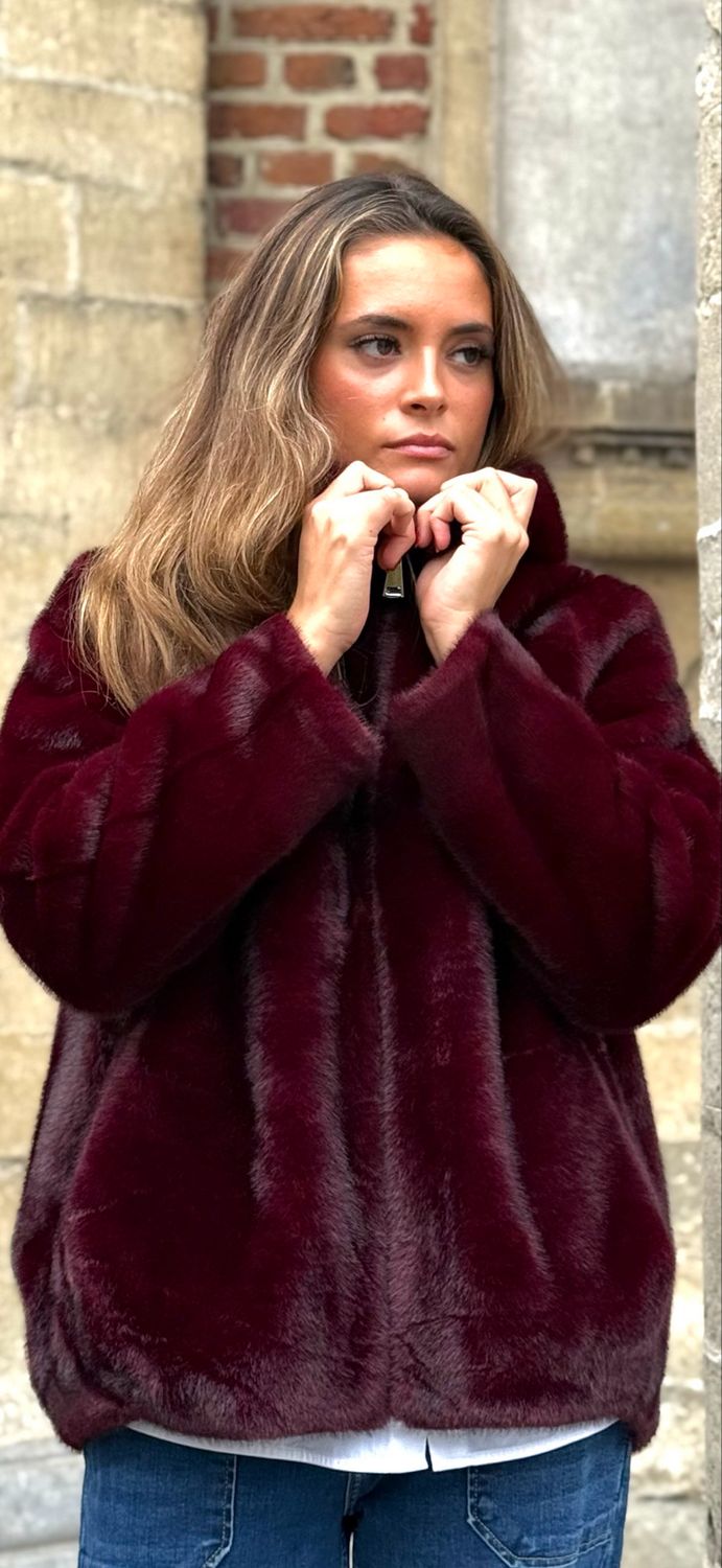 Veste Louise bordeaux