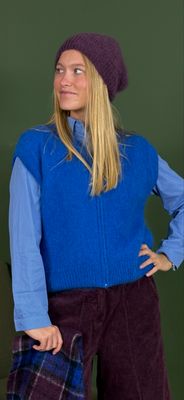 Gilet Sarah bleu électrique Gilet Sarah bleu électrique