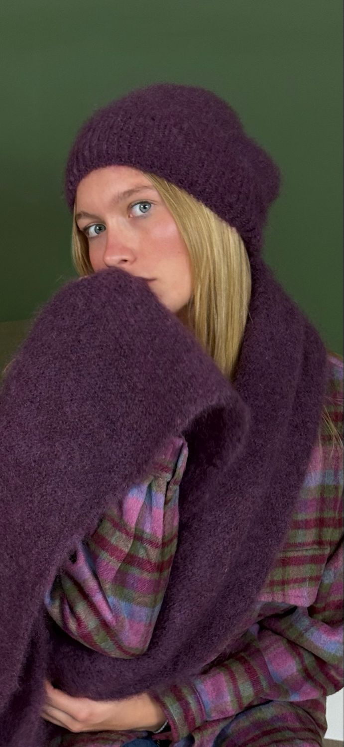 Echarpe Maya prune Echarpe Maya prune