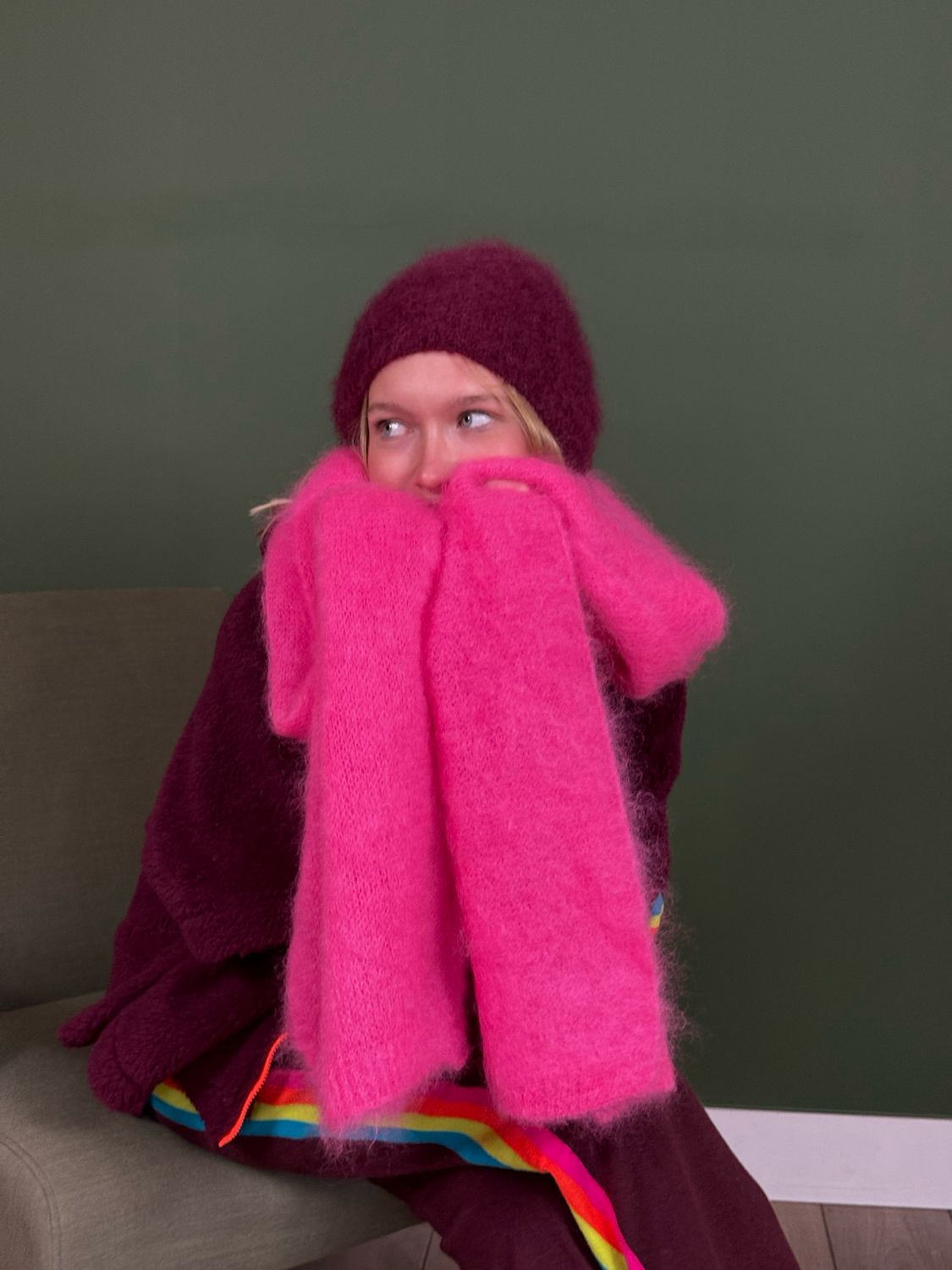 Echarpe Maya fushia Echarpe Maya fushia