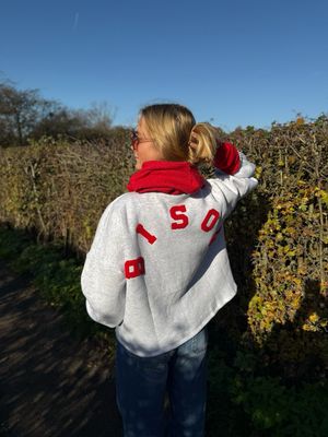 Sweat bisou gris / rouge Sweat bisou gris / rouge