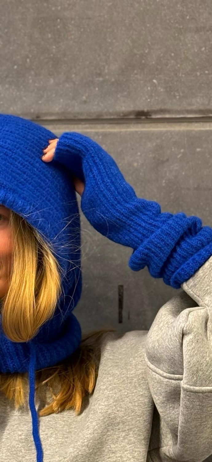 Mitaine bleu électrique Mitaine bleu électrique