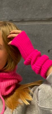 Mitaine rose fluo Mitaine rose fluo