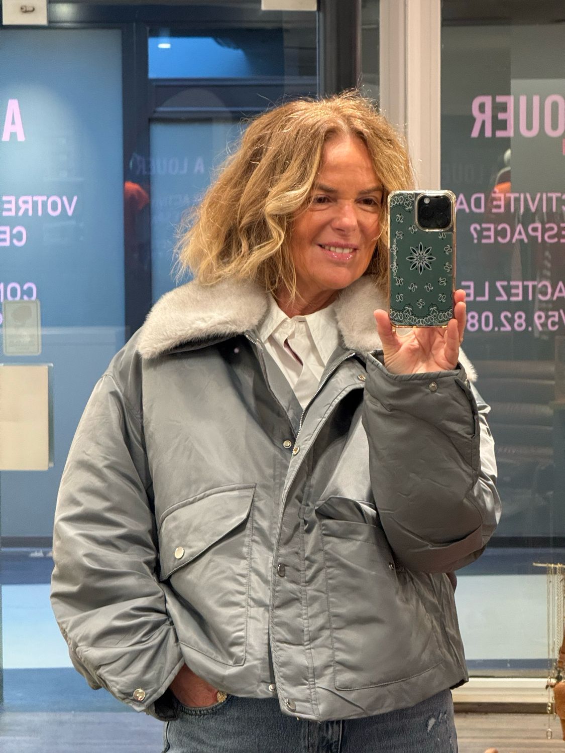 Bomber Lea couleur souris