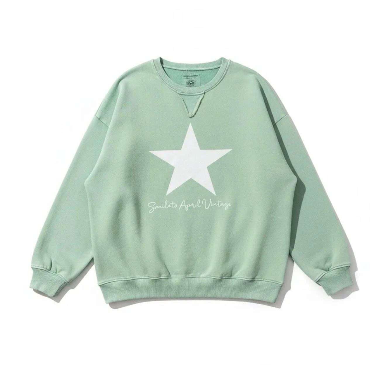 Sweat-shirt étoile kaki la Cabane