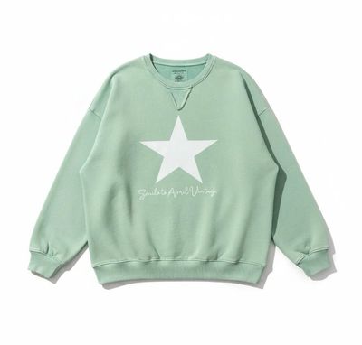 Sweat-shirt étoile kaki