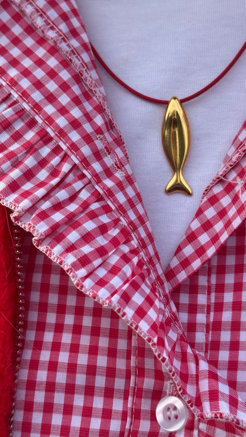 Collier poisson doré ROSE METAL