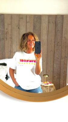 TEE vintage rose/jaune