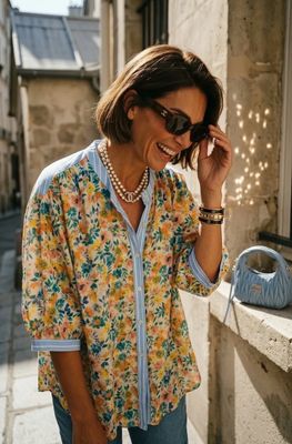 Chemise Nawell jaune La Cabane