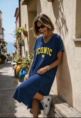 Robe iconic bleu la Cabane Robe iconic bleu la Cabane