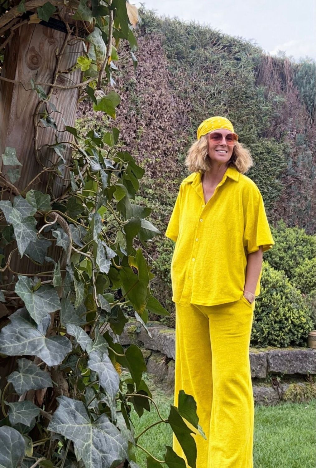 Ensemble éponge Celia jaune