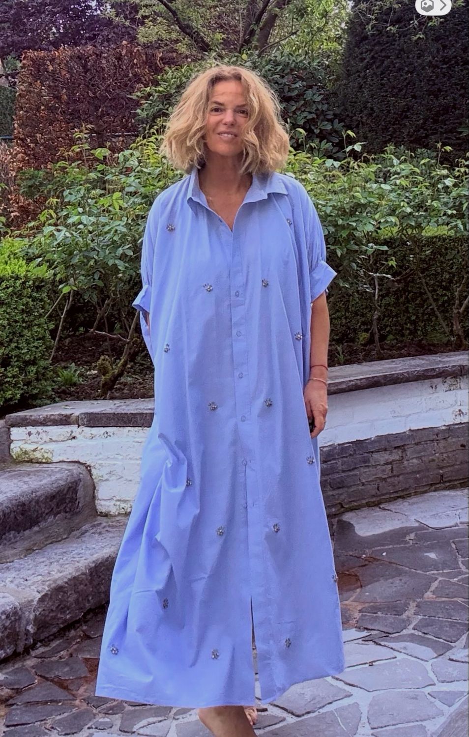 Robe ciel à sequin Margot