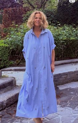 Robe ciel à sequin Margot