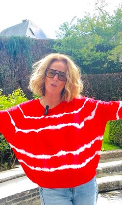 TEE tye &amp; dye rouge