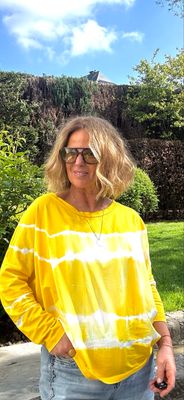 TEE Tye &amp; dye jaune