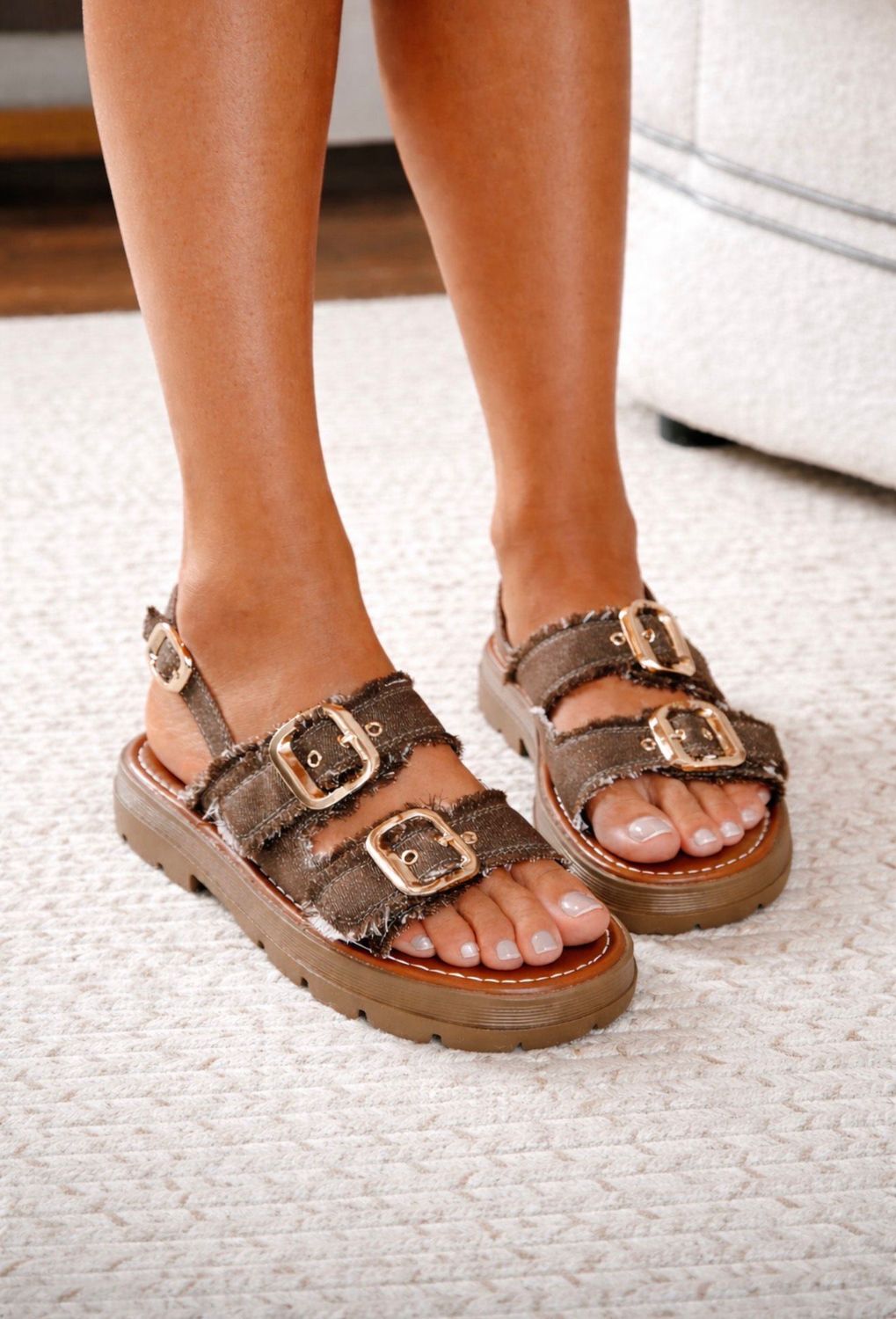 Sandale Florence jean’s chocolat