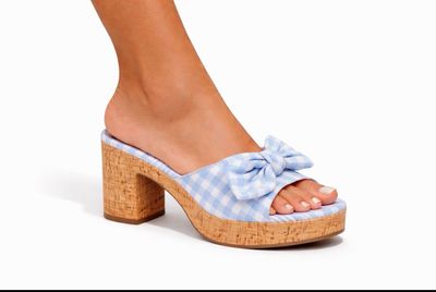 Sandale BB vichy ciel