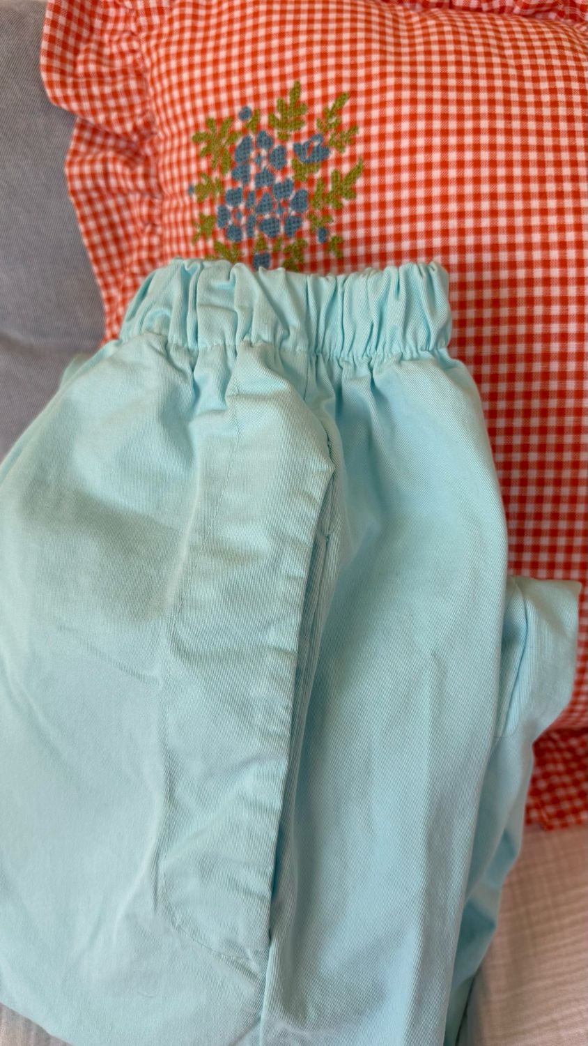 Pantalon magique turquoise