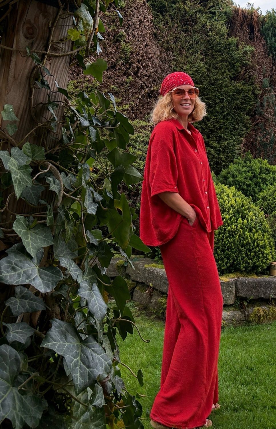 Ensemble éponge Celia rouge