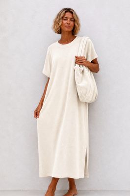 Robe éponge écru Lou