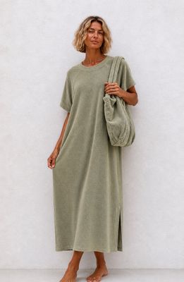 Robe éponge Lou kaki