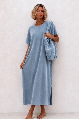 Robe éponge jeans Lou