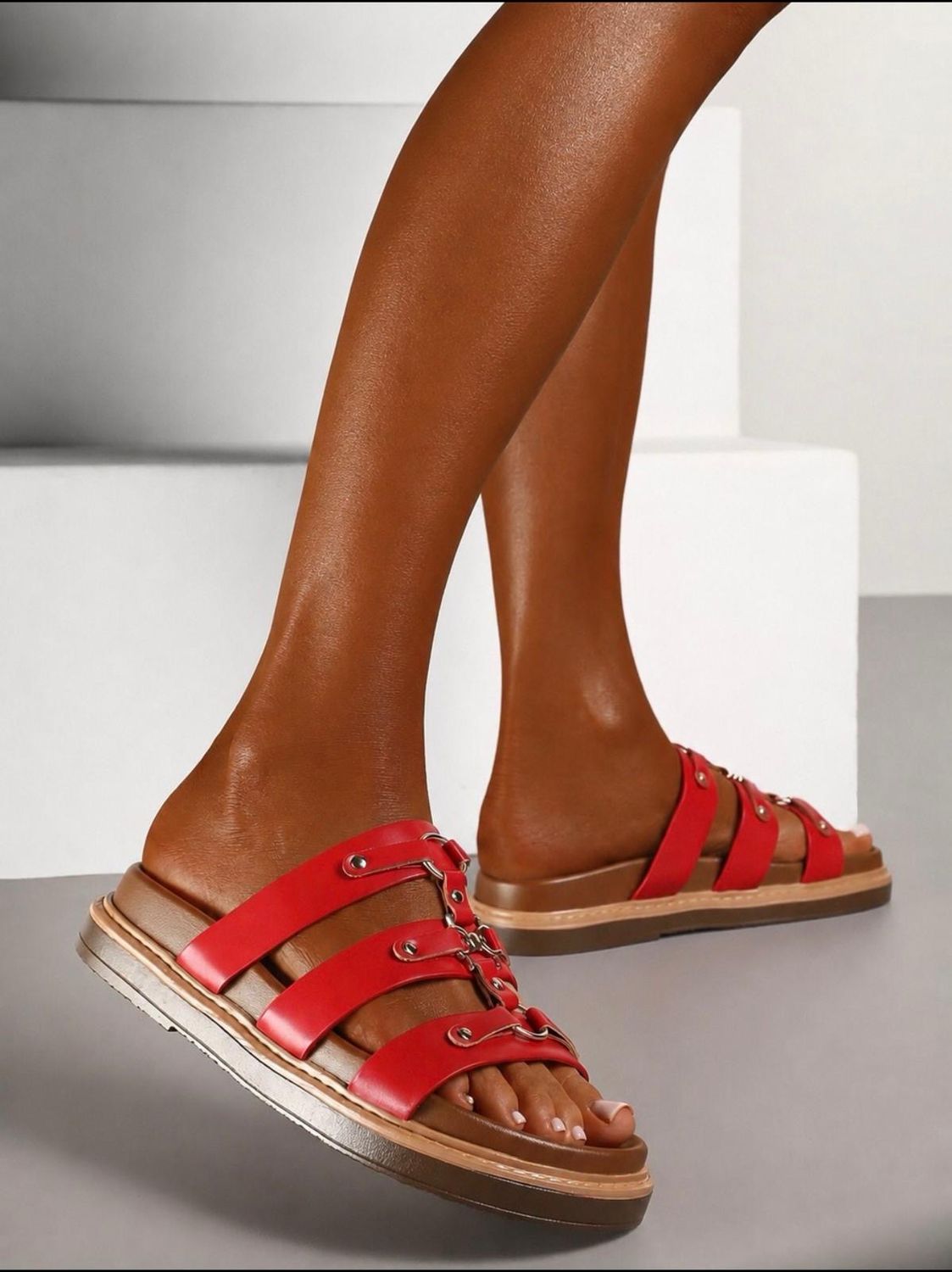 Sandale Ana rouge