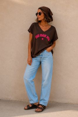 TEE shirt oui mais non chocolat