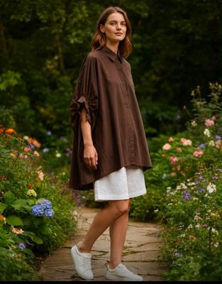 Chemise Célia chocolat Chemise Célia chocolat