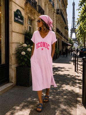 Robe Rose iconic la Cabane