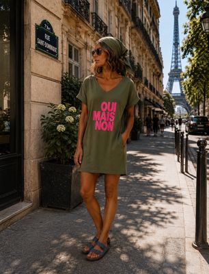 Robe oui mais non kaki