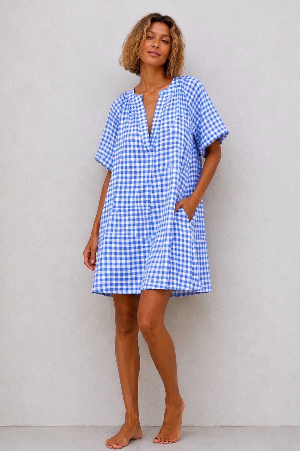 Robe Vichy bleu