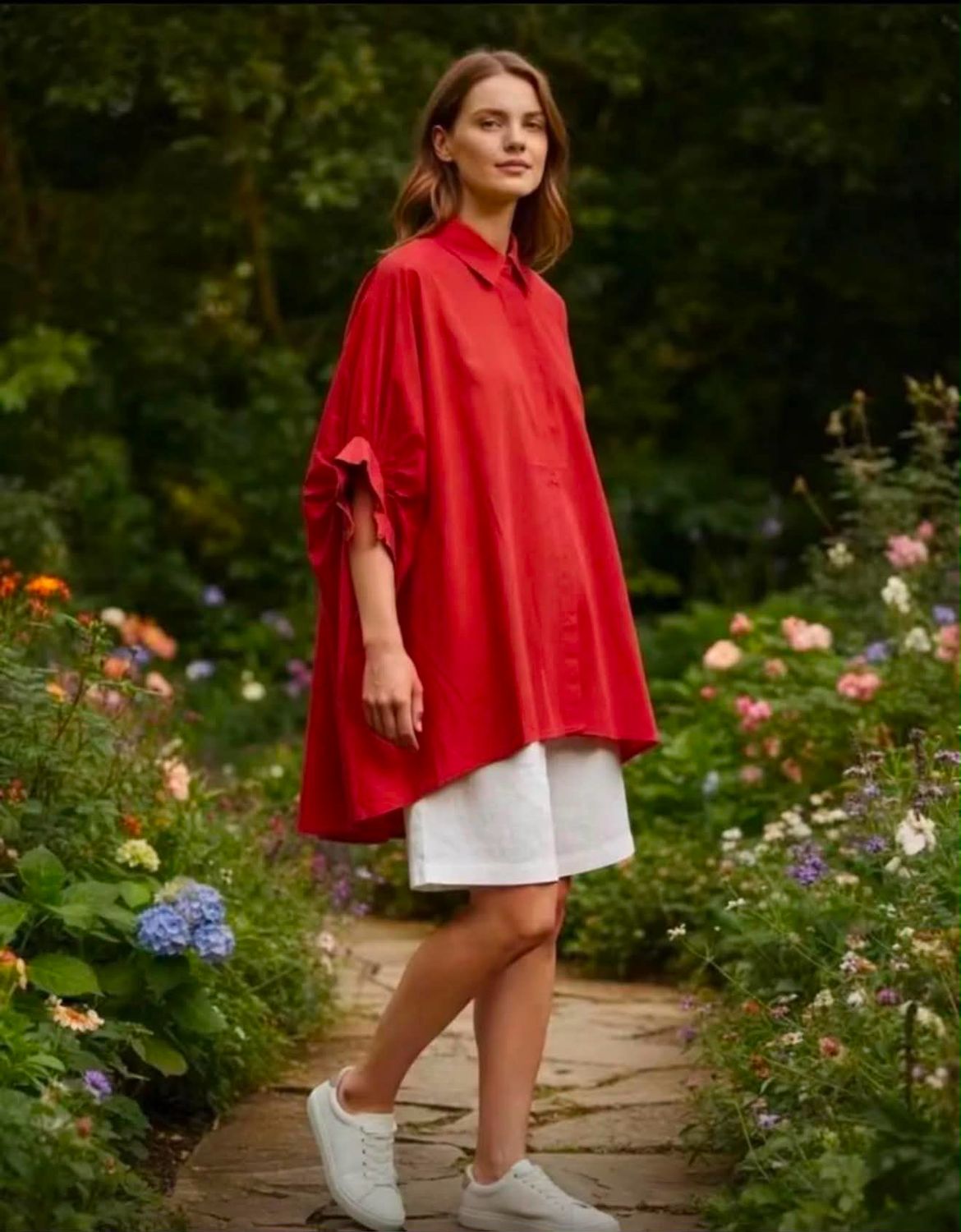 Chemise Célia rouge
