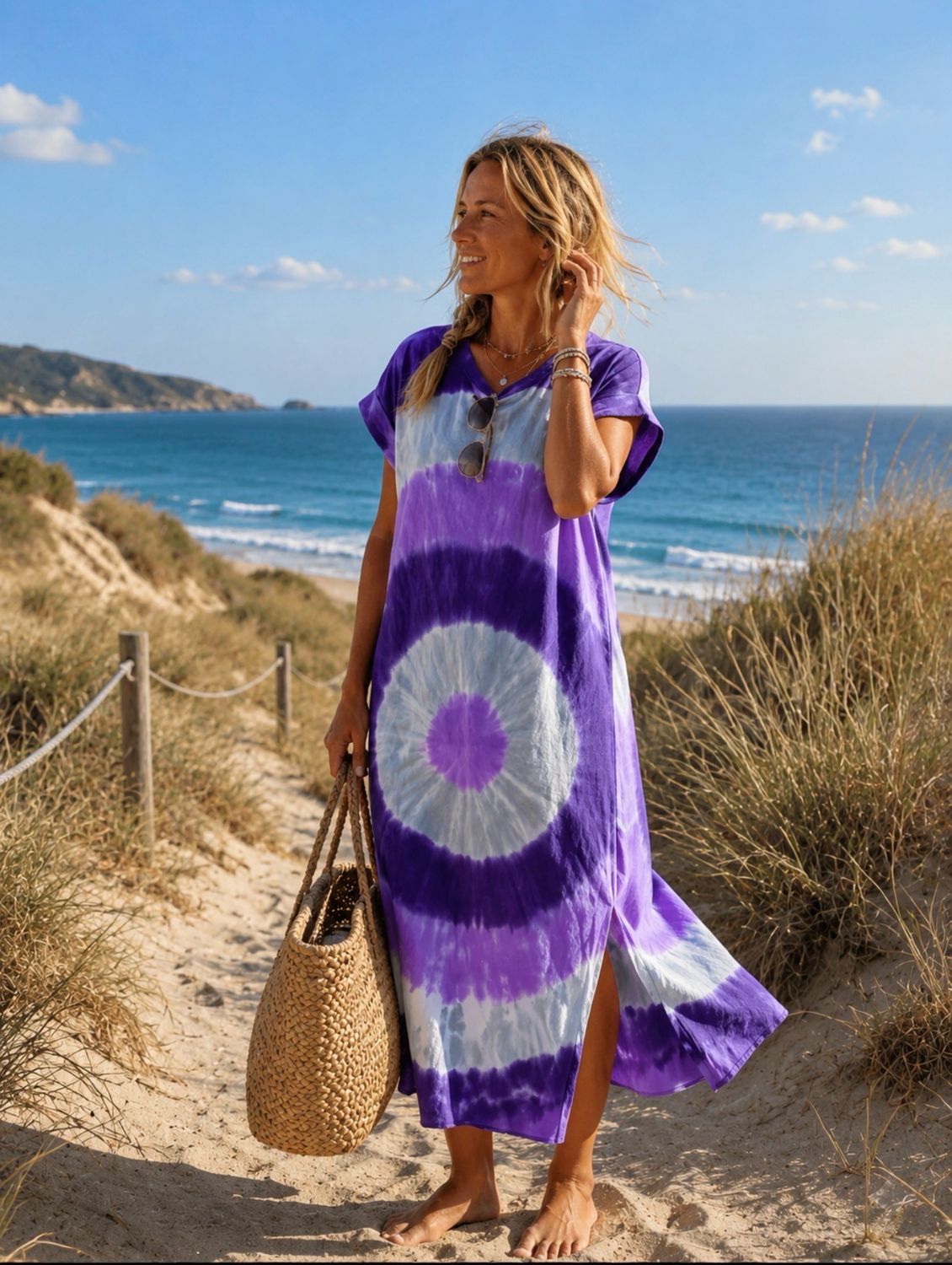 Robe Elise mauve la Cabane Robe Elise mauve la Cabane