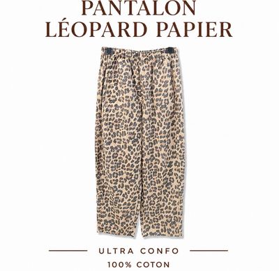 Pantalon papier Leopard Pantalon papier Leopard