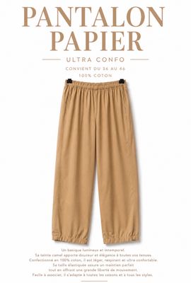 Pantalon en papier Camel Pantalon en papier Camel