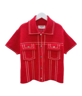 Pull Zoë rouge la cabane