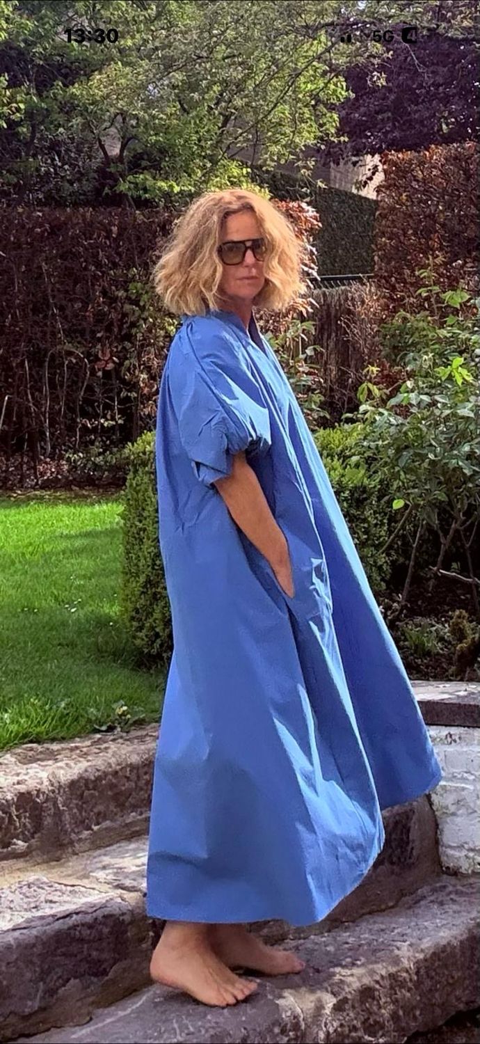 Robe princesse bleu électrique
