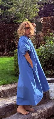 Robe princesse bleu électrique