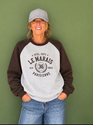 Sweat le Marais chocolat la Cabane Sweat le Marais chocolat la Cabane