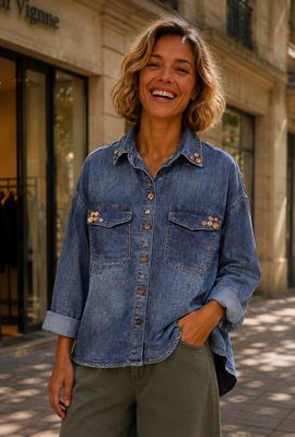 Chemise Lauren en jeans